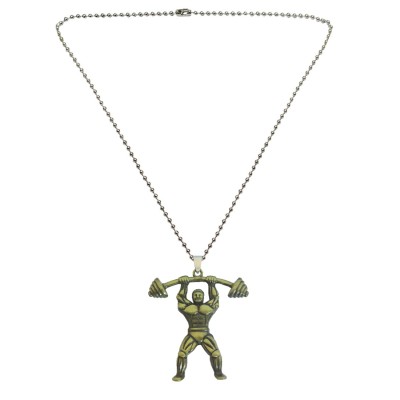 Weight Lifting Dumbell Pendant Menjewell